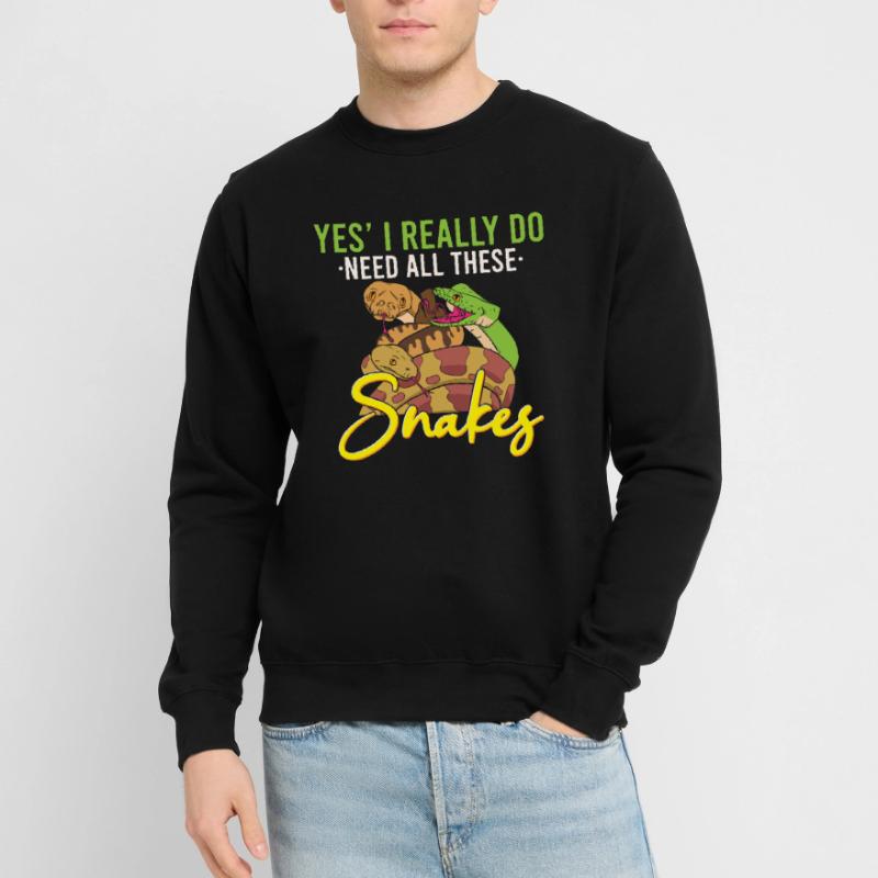 Drôle de serpent python / boa constrictor Sweat-shirt Unisexe