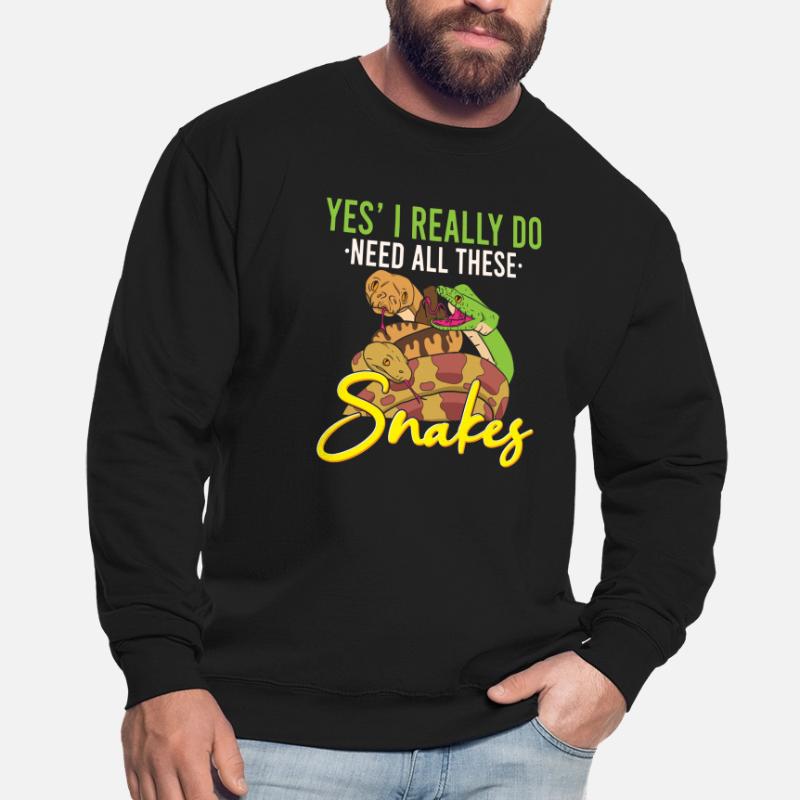 Lustige Python Schlange / Boa-Constrictor Unisex Pullover