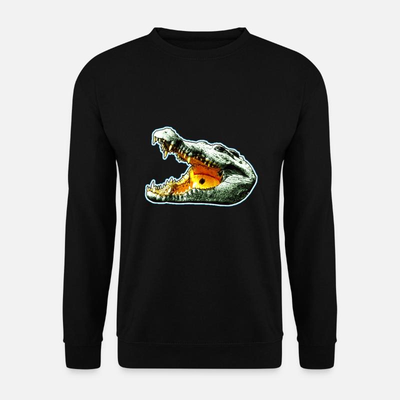 Krokodil - Unisex Pullover - Schwarz