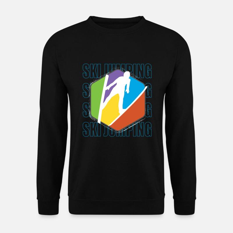 Skispringen - Unisex Pullover - Schwarz