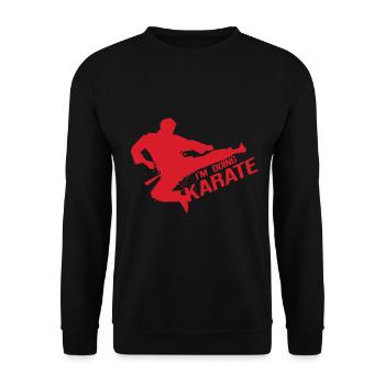 Karate competition - Unisex Sweatshirt - black - Front - Alina (178cm) & Michal (187cm)