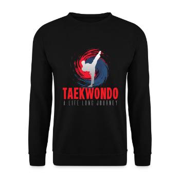 Taekwondo - Unisex Pullover - Schwarz - Vorne - Alina (178cm) & Michal (187cm)