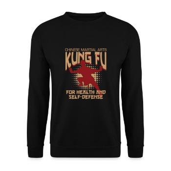 Kung Fu - Unisex Pullover - Schwarz - Vorne - Alina (178cm) & Michal (187cm)