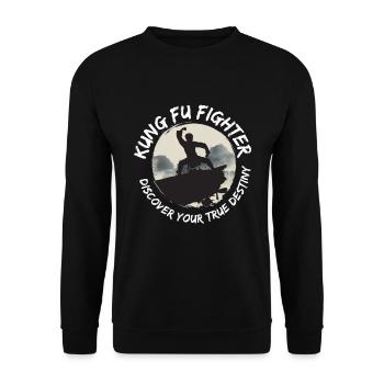 Kung Fu - Unisex Pullover - Schwarz - Vorne - Alina (178cm) & Michal (187cm)