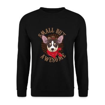 Chihuahua - Unisex Sweatshirt - black - Front - Alina (178cm) & Michal (187cm)