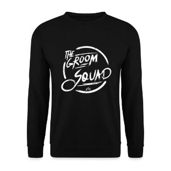 Le groom squad enterrement de vie de garçon design - Sweat-shirt Unisexe - noir - Devant - Alina (178cm) & Michal (187cm)