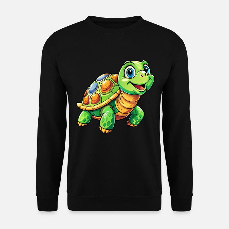 Mega süße Schildkröte - Unisex Pullover - Schwarz