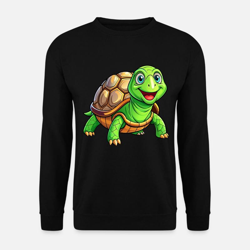 Mega süße Schildkröte - Unisex Pullover - Schwarz