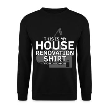 Démolition et rénovation de maisons - Sweat-shirt Unisexe - noir - Devant - Alina (178cm) & Michal (187cm)