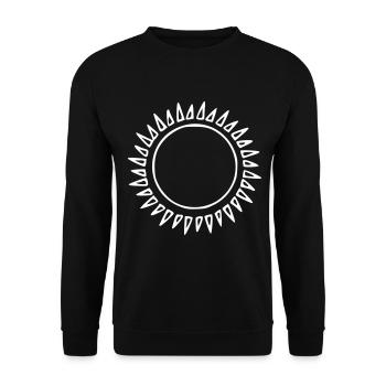 Soleil Dessin Nature Croquis Blanc - Sweat-shirt Unisexe - noir - Devant - Alina (178cm) & Michal (187cm)