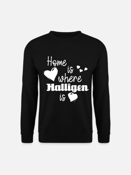 Zuhause in Halligen - Home is where Halligen is - Unisex Pullover - Schwarz