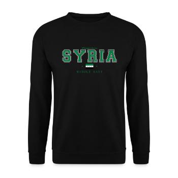 Syrie - Sweat-shirt Unisexe - noir - Devant - Alina (178cm) & Michal (187cm)