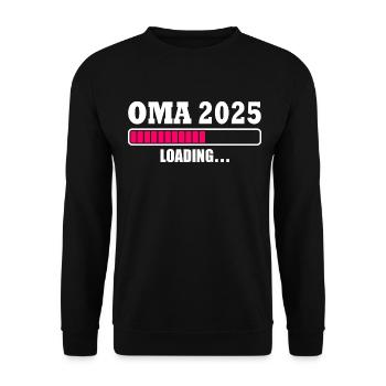 Oma 2025 - Unisex Pullover - Schwarz - Vorne - Alina (178cm) & Michal (187cm)