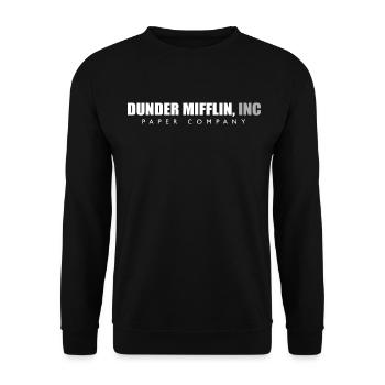 Dunder Mifflin The Office - Unisex Sweatshirt - black - Front - Alina (178cm) & Michal (187cm)