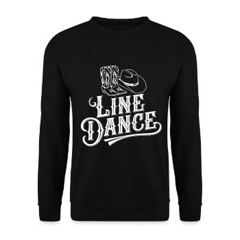 Line Dance Group Training My Dance Sport - Unisex Sweatshirt - black - Front - Alina (178cm) & Michal (187cm)