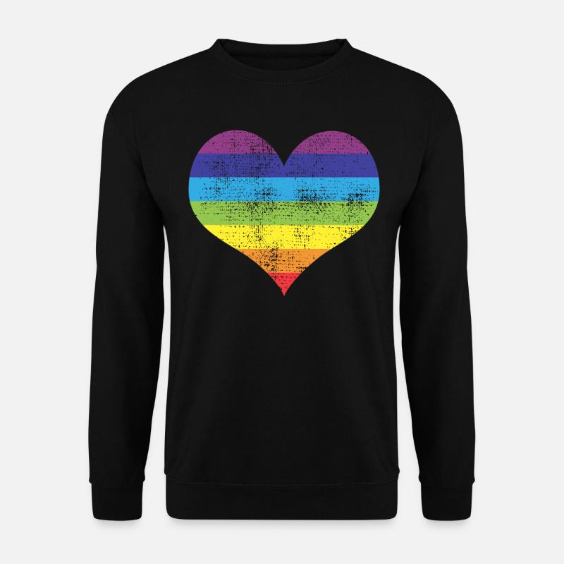Herz - Unisex Pullover - Schwarz
