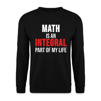 Maths T-shirt maths professeur de maths cadeau - Sweat-shirt Unisexe - noir - Devant - Alina (178cm) & Michal (187cm)