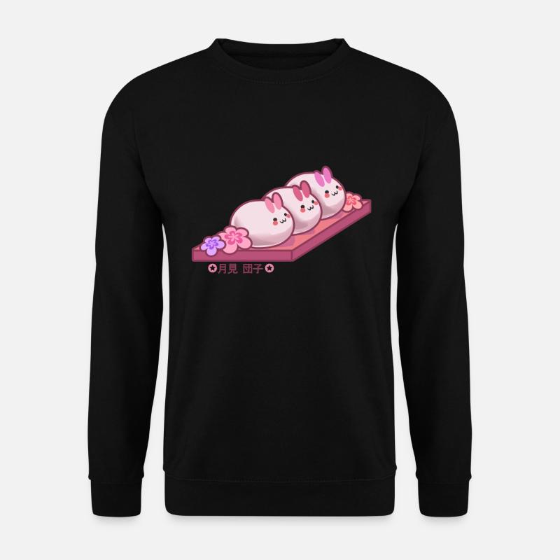 Gâteau de riz japonais en forme de lapin - Sweat-shirt Unisexe - noir