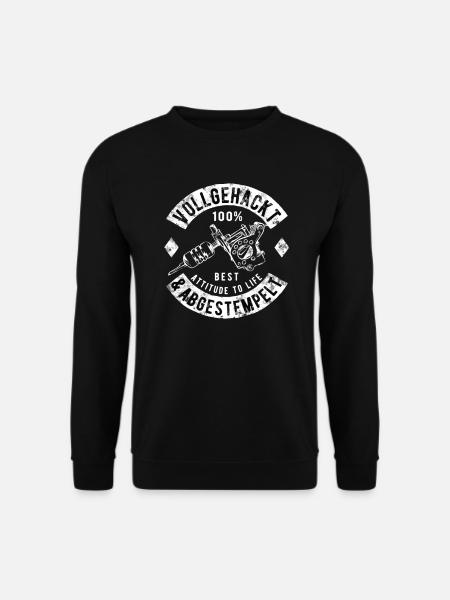 Tattoos Tätowierung Tätowierer Tattoo-Maschine - Unisex Pullover - Schwarz
