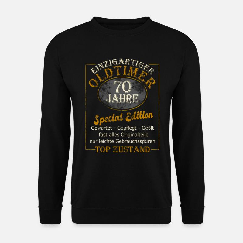 70 Geburtstag 70 Jahre Siebzig Geburtstag 1950 - Unisex Pullover - Schwarz