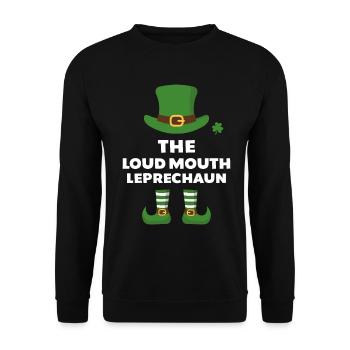 Le lutin à grande gueule - Sweat-shirt Unisexe - noir - Devant - Alina (178cm) & Michal (187cm)