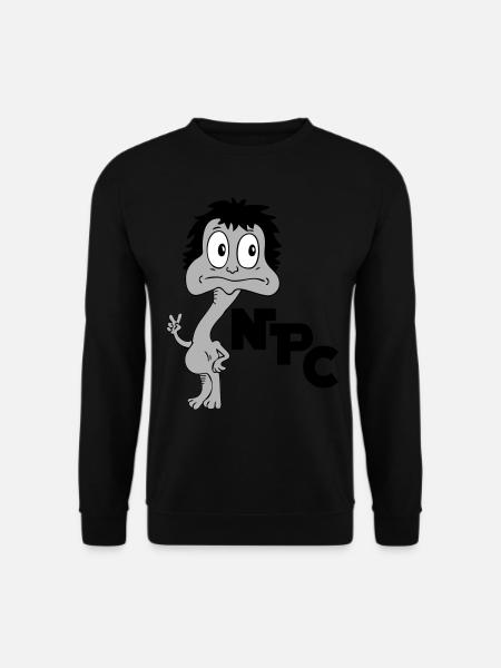 Sprüche Lustige Comic NPC - Unisex Pullover - Schwarz