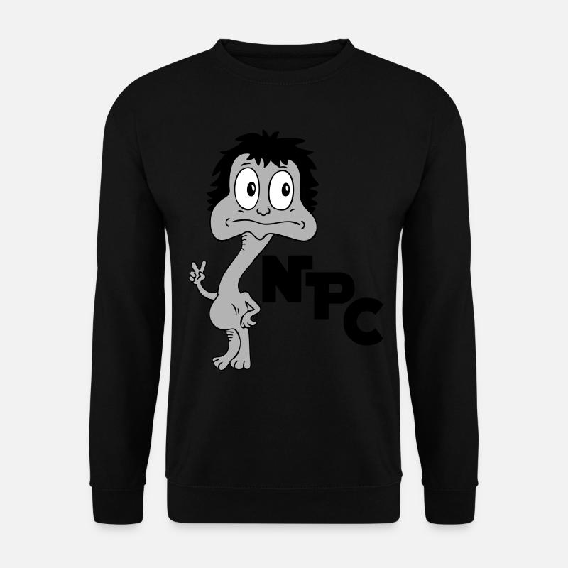Sprüche Lustige Comic NPC - Unisex Pullover - Schwarz