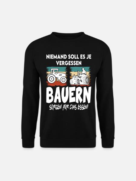 Bauern sorgen für das Essen Protest - Unisex Pullover - Schwarz