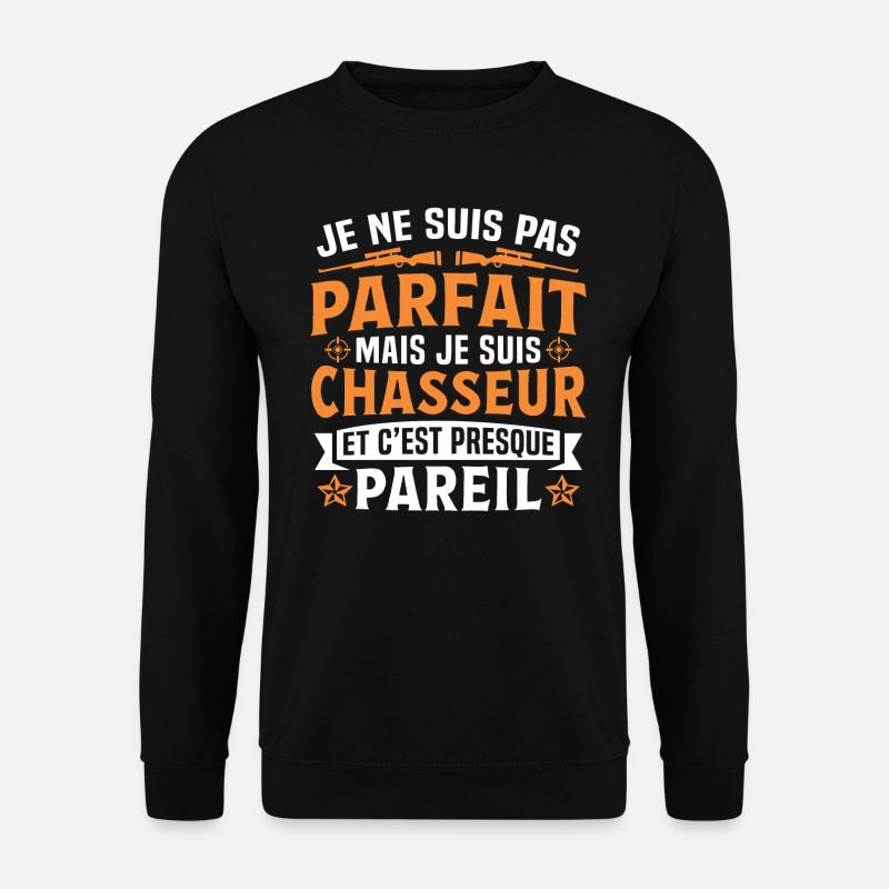 je suis chasseur - Sweat-shirt Unisexe - noir