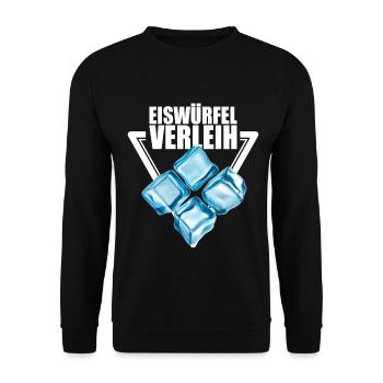 Eiswürfel Verleih - Unisex Pullover - Schwarz - Vorne - Alina (178cm) & Michal (187cm)