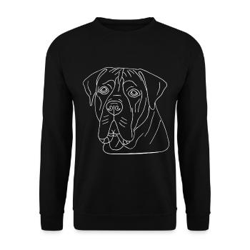 Boerboel - Unisex Pullover - Schwarz - Vorne - Alina (178cm) & Michal (187cm)