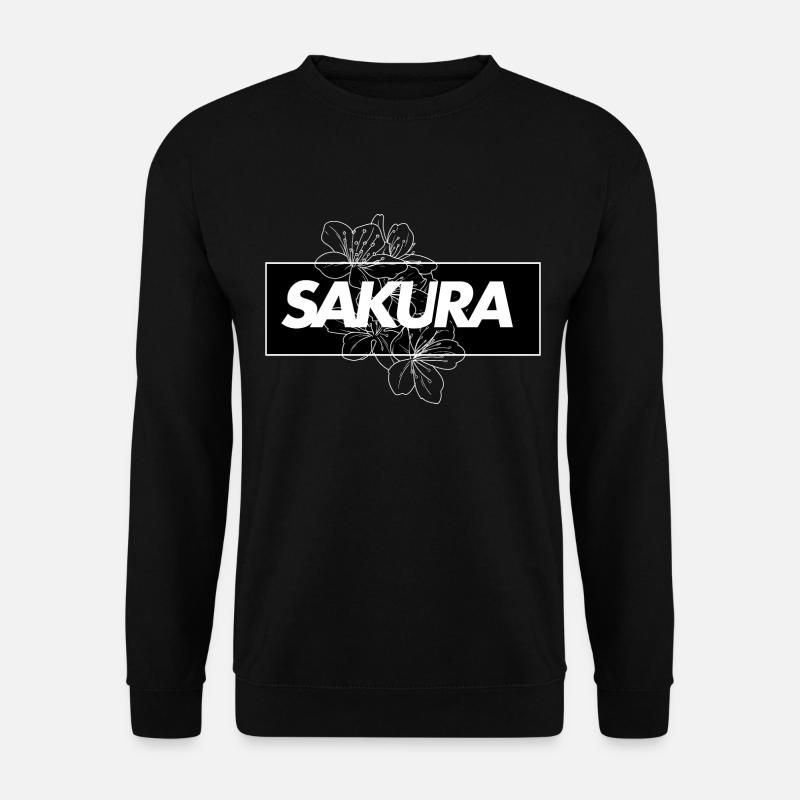 SAKURA fleur de cerisier - Sweat-shirt Unisexe - noir