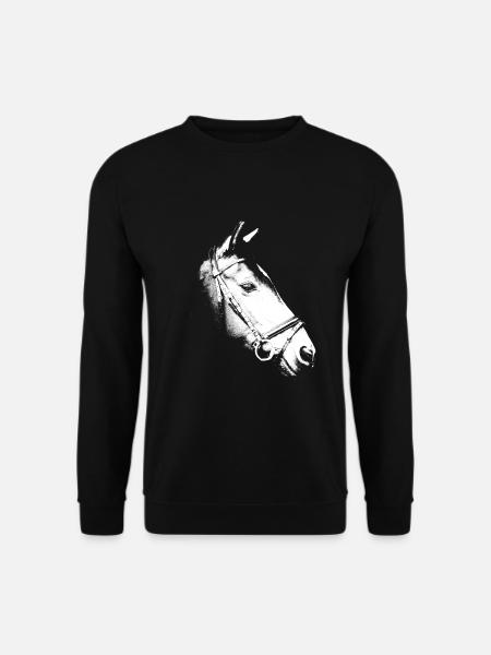 Pferdekopf - Unisex Pullover - Schwarz