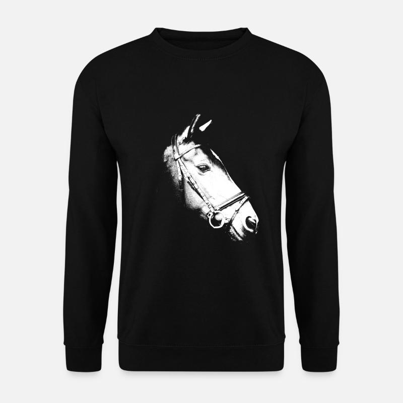 Pferdekopf - Unisex Pullover - Schwarz
