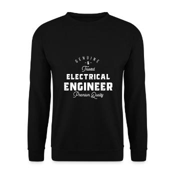 Cadeau d’ingénieur électricien - Sweat-shirt Unisexe - noir - Devant - Alina (178cm) & Michal (187cm)