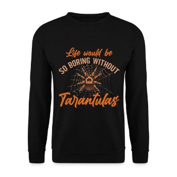 Tarantula Tarantula Tarantula Pet - Unisex Sweatshirt - black - Front - Alina (178cm) & Michal (187cm)