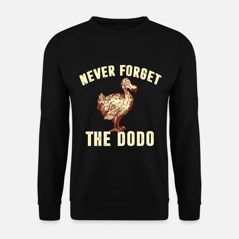 never forget the dodo vergesst nicht dodo vogel - Unisex Pullover - Schwarz