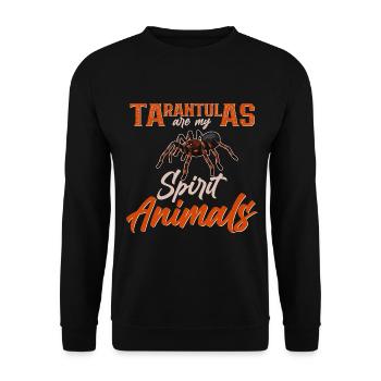 Tarantula - Unisex Sweatshirt - black - Front - Alina (178cm) & Michal (187cm)