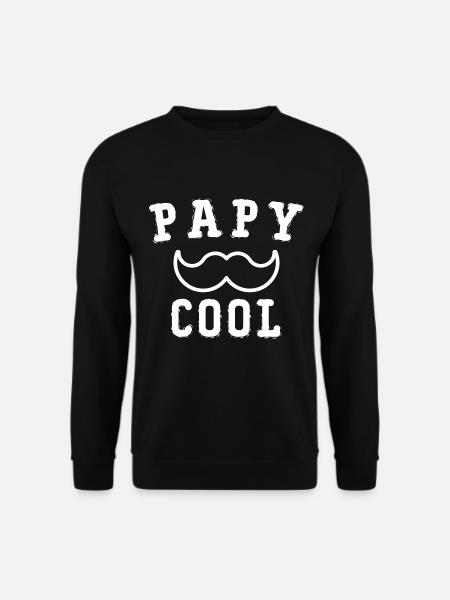 Papy Cool - Sweat-shirt Unisexe - noir