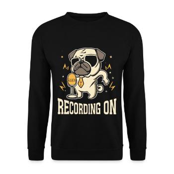 Podcast - Unisex Pullover - Schwarz - Vorne - Alina (178cm) & Michal (187cm)