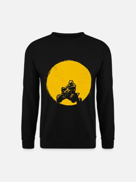 ATV Silhouette Quad Sun Gift - Unisex Sweatshirt - black