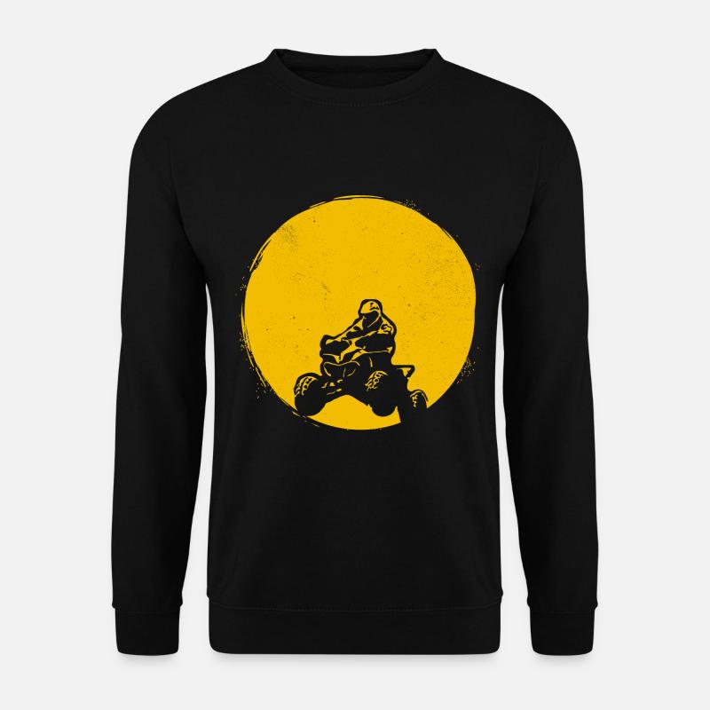 ATV Silhouette Quad Sonne Geschenk - Unisex Pullover - Schwarz