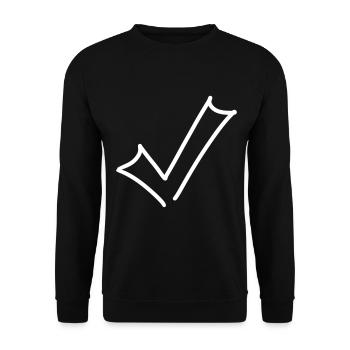 Hook Emoji Sketch Dessin - Sweat-shirt Unisexe - noir - Devant - Alina (178cm) & Michal (187cm)