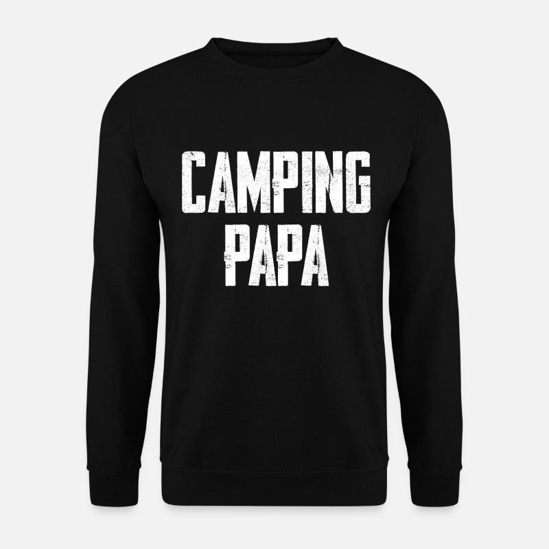 Camping Papa - Unisex Pullover - Schwarz
