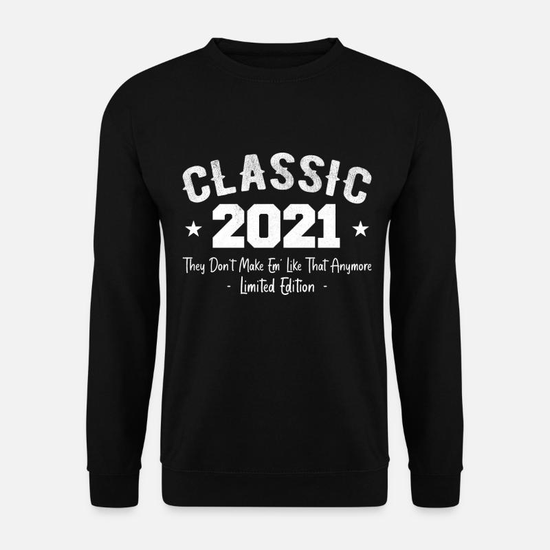 Geboren 2021 Vintage Classic Jubiläumsgeschenk 2021 - Unisex Pullover - Schwarz