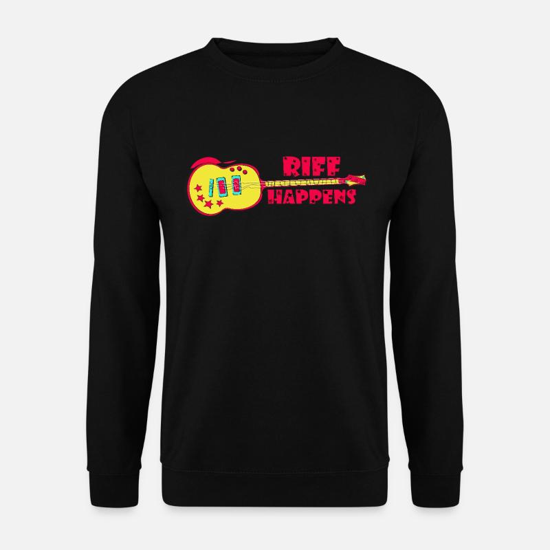 Riff Happens - Cool Rock Guitar - Unisex Sweatshirt - black
