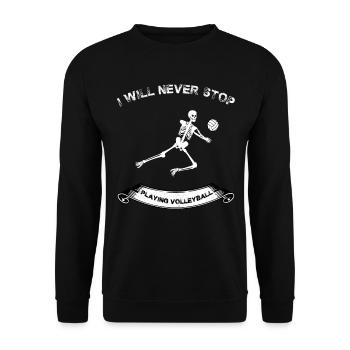 Volley-ball - Sweat-shirt Unisexe - noir - Devant - Alina (178cm) & Michal (187cm)
