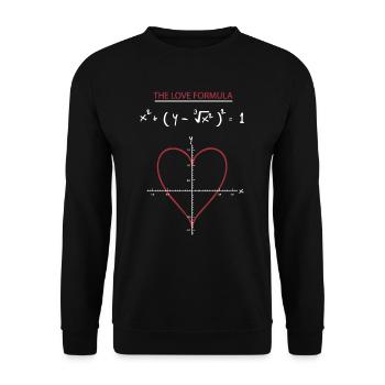 Mathe - Unisex Pullover - Schwarz - Vorne - Alina (178cm) & Michal (187cm)