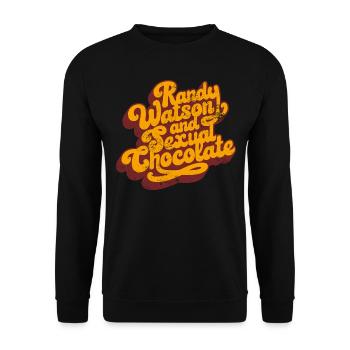 Der Prinz aus Zamunda Sexual Chocolate Band - Unisex Pullover - Schwarz - Vorne - Alina (178cm) & Michal (187cm)