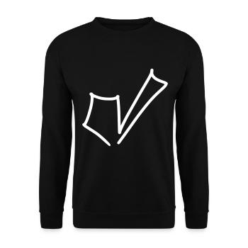 Hook Emoji Sketch Dessin - Sweat-shirt Unisexe - noir - Devant - Alina (178cm) & Michal (187cm)
